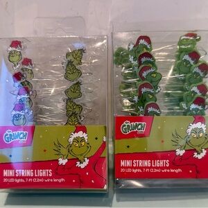 The Grinch Mini String Lights - Set of 2 Different Designs- NWT